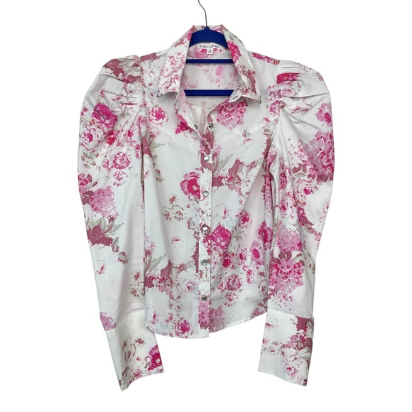 For Love & Lemons Saratoga Floral Blouse - Picture 4 of 9